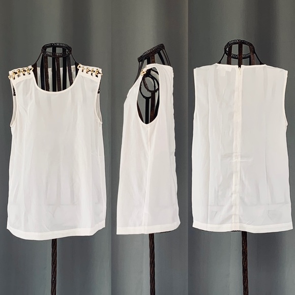 MICHAEL KORS Boat Chain Blouse - Picture 1 of 8